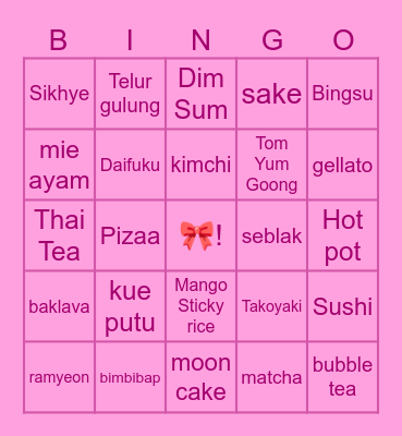 Hypeyoon’s Bingo Card