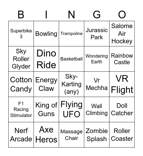 Winter Wonderland Bingo Card Bingo Card