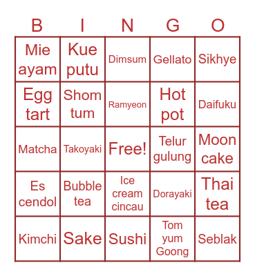 hyeonseongx Bingo Card