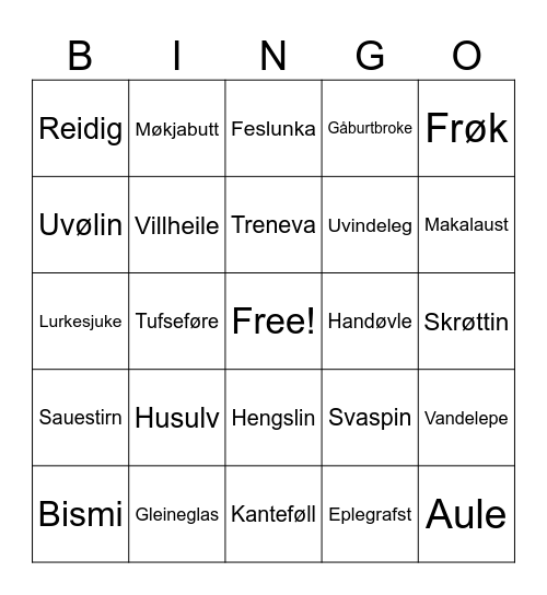 Seniorfest 2024 Bingo Card