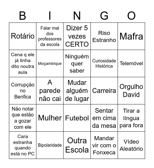 ECONOMIA C Bingo Card