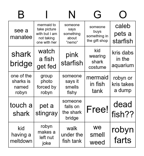 newport bingo Card