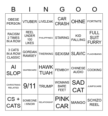 IG BINGO 11/10/2024 Bingo Card