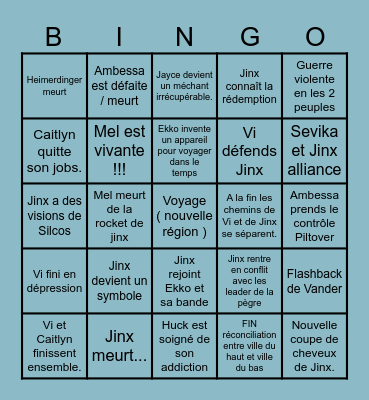 ARCANE BINGO Card