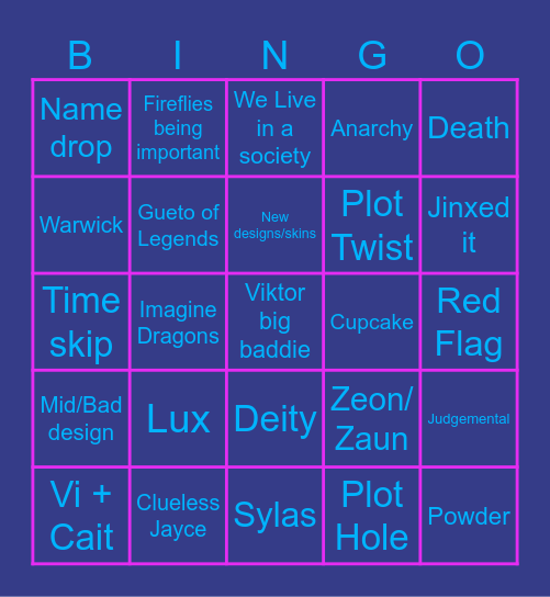 Hex - Bingo Card