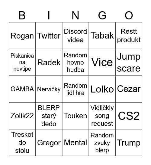 RESTT BINGO Card