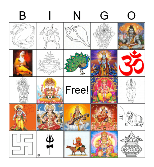 Diwali Bingo Card