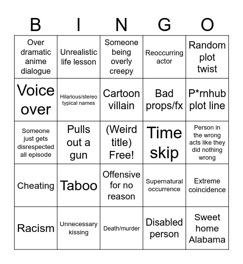 Tomorrow's Teachings Bingo Card