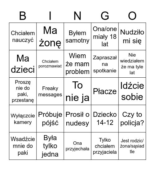 ECPU Bingo Card