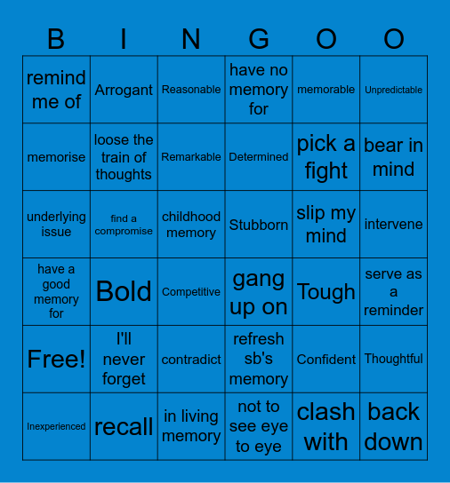 Roadmap B2 (3A-C) Bingo Card