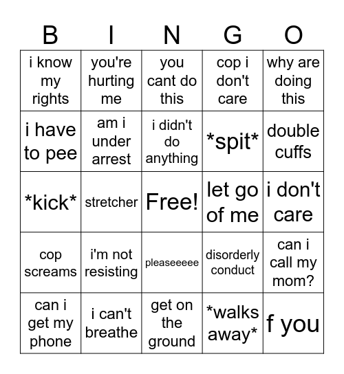 Mr broken Bingo Card