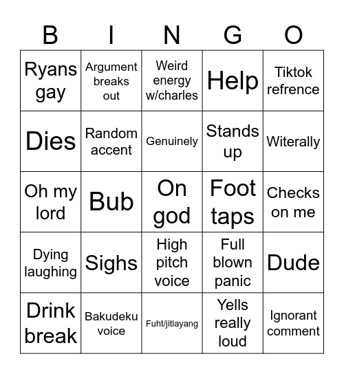 Helldivers bingo Card