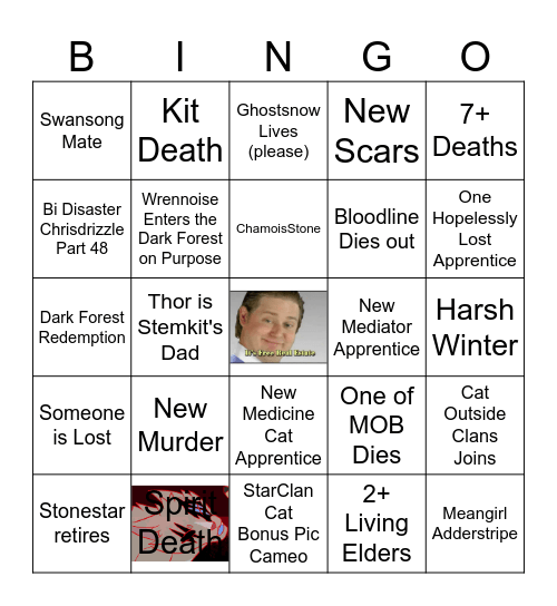 GalaxyClan Year 23 Bingo Card