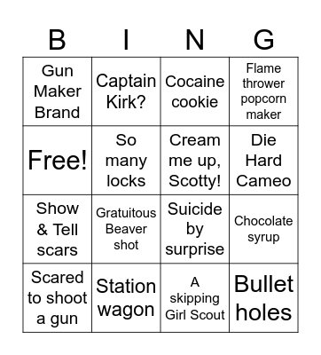 God of Toad’s Loaded Weapon 1 Bingo Card