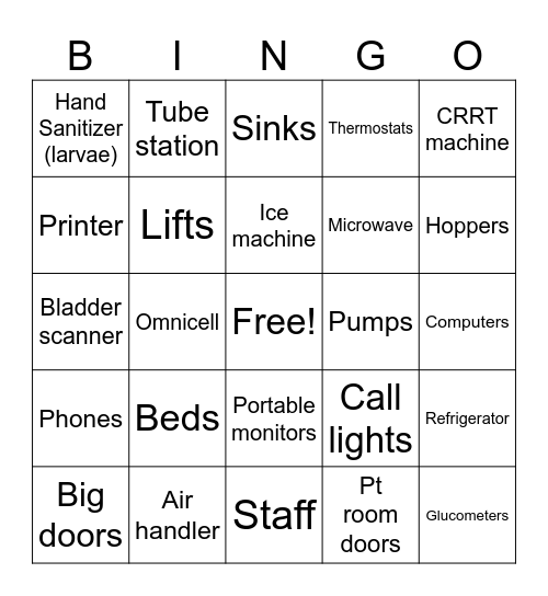 What will break tonight? Bingo Card