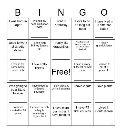 Coworker Bingo Card