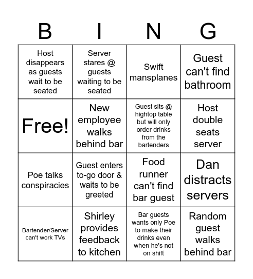 ESG Bingo Card