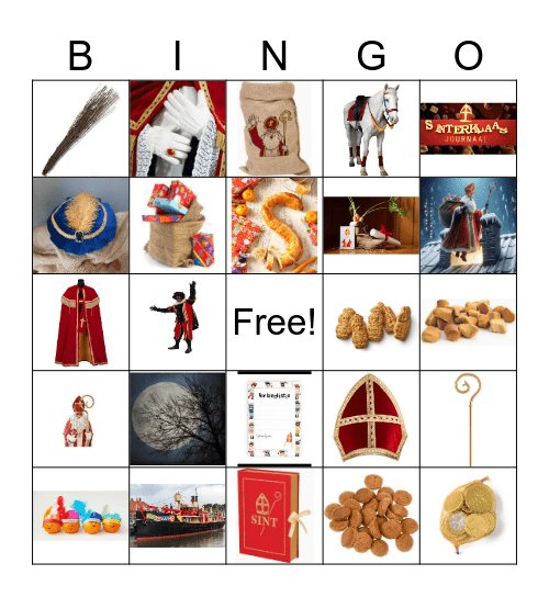 Sinterklaas Bingo Card