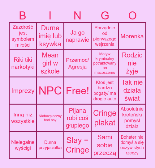 Dark romans Bingo Card