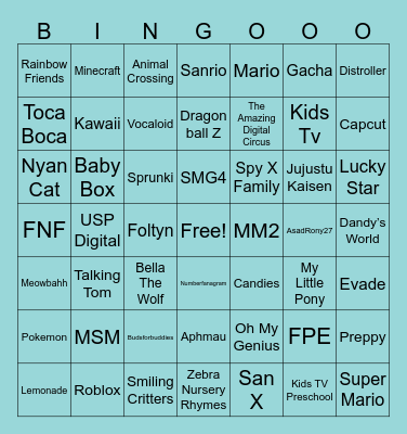 Why not bingo 2 Bingo Card