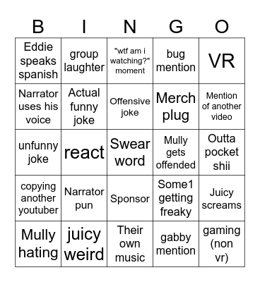 The Boys bingo Card