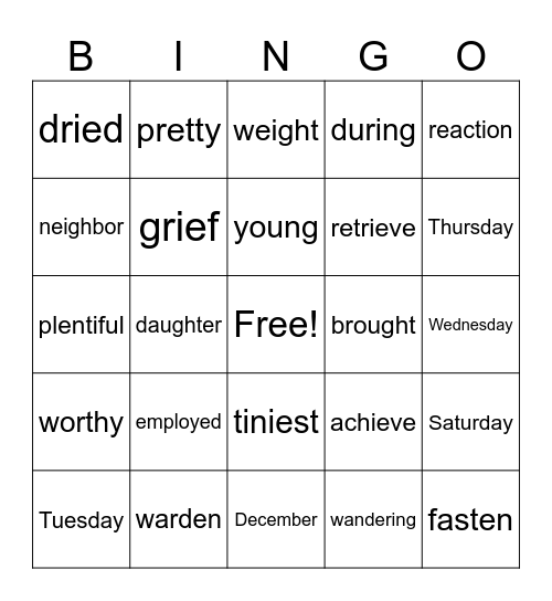Mastery Check 24 Bingo Card