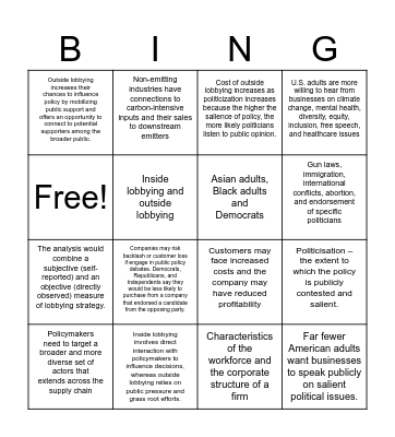 Bingo Card