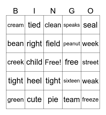 Unit 2 Week 2 Bingo Card