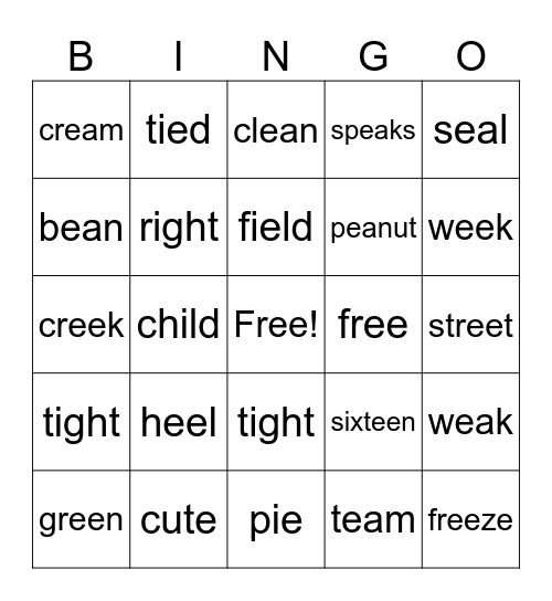 Unit 2 Week 2 Bingo Card