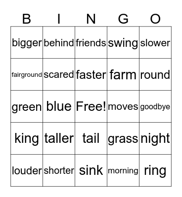 Bingo #2 Bingo Card
