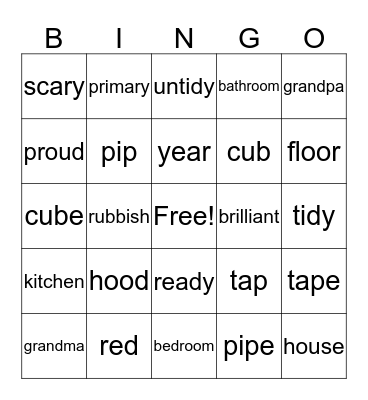 Bingo #4 Bingo Card