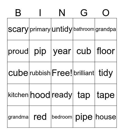 Bingo #4 Bingo Card