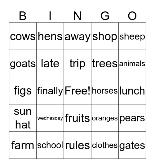 Bingo #6 Bingo Card