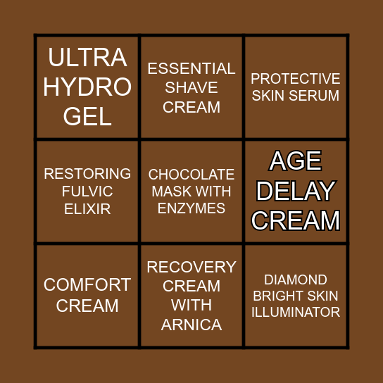 GLYMED PLUS BINGO  GRACIOUSCOSMETICS Bingo Card