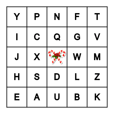 CHRISTMAS Bingo Card