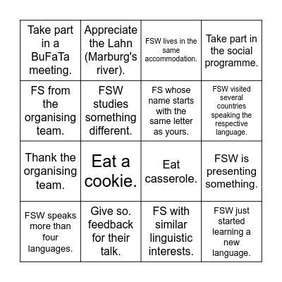 Bingo Card