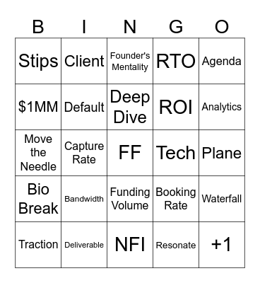 FF ET Bingo Card