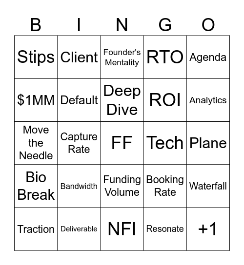 FF ET Bingo Card