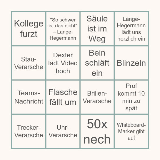 BINGO Card