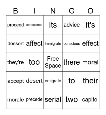 Module 3 Week 1 Bingo Card