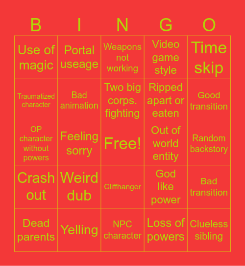 Solo Lvl Bingo IIIIIIIIII Bingo Card