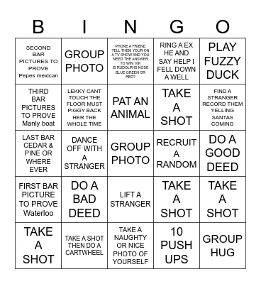 CHRISTMAS BINGO Card