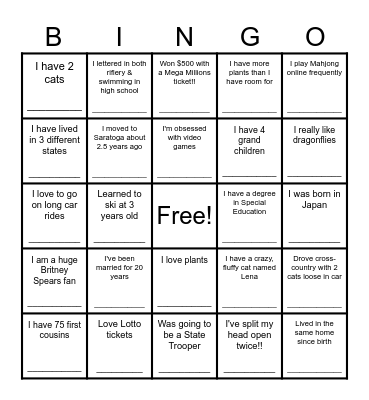 Coworker Bingo Card