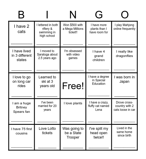 Coworker Bingo Card