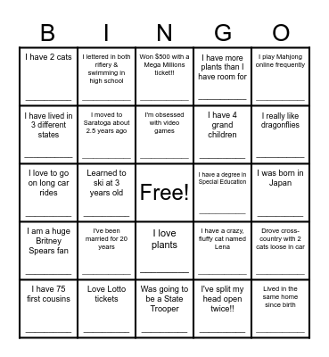 Coworker Bingo Card
