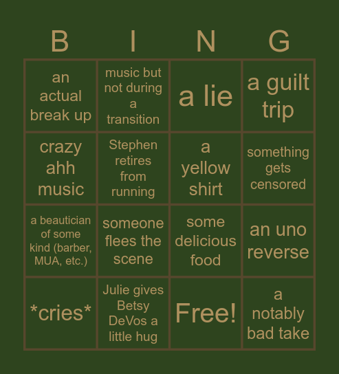 Fun Lil 90 Day Board Bingo Card