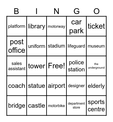 IELTS II Bingo Card