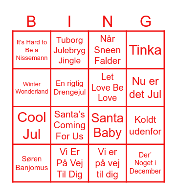 JULESANGE BINGO Card
