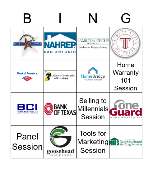 NAHREP MASTERMIND Bingo Card