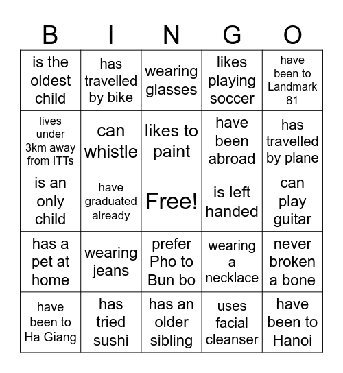 PLATINUM Bingo Card